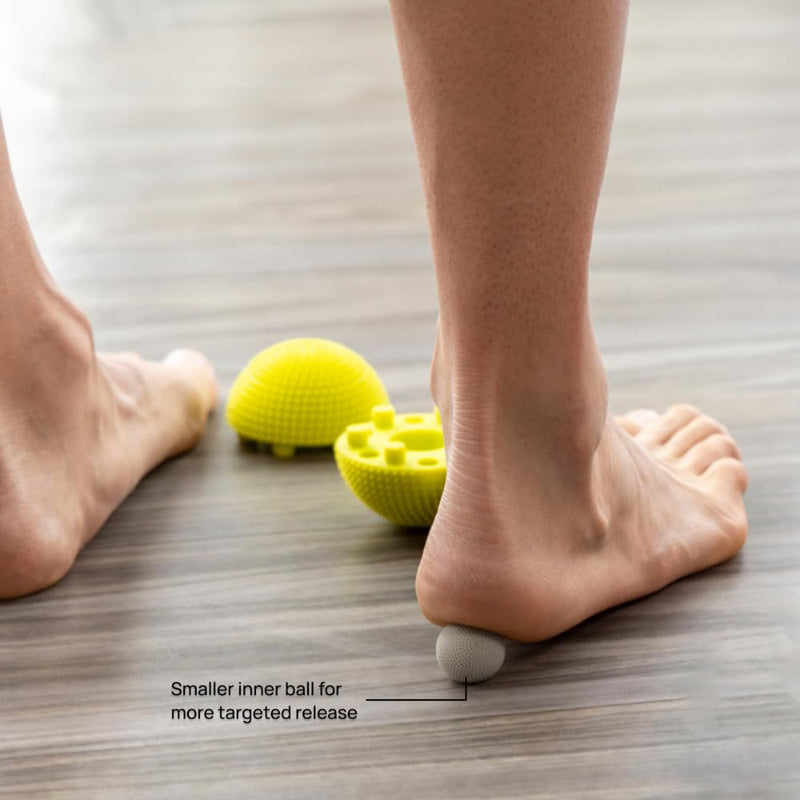 [Australia - AusPower] - NABOSO Neuro Ball, Foot Myofascial Release Tool, Textured Massage Ball for Feet, Self Massage, Mobility and Recovery New Green 
