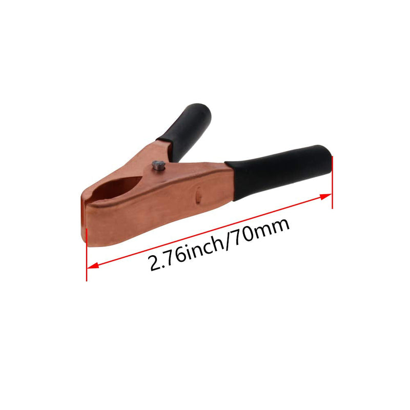 [Australia - AusPower] - Fielect 4Pcs 15A Heavy-Duty Insulated Alligator Clips,Battery Crocodile Electrical Test Clamps,Battery Charger Clamp for Car Auto Vehicle Boat Red and Black 2pcsred 2pcs Black 15a 18mm 
