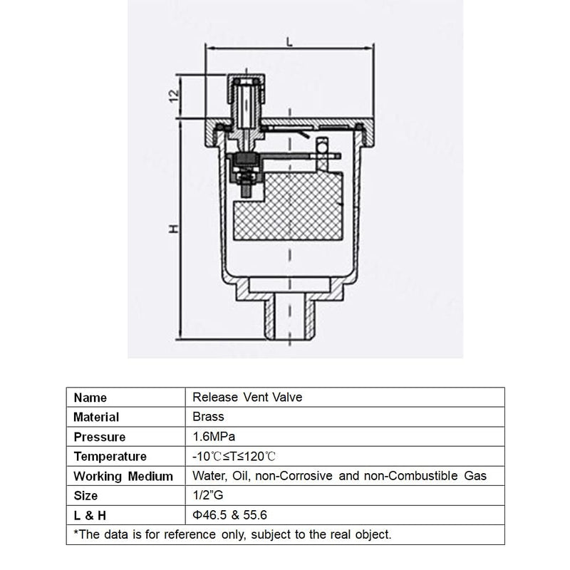 [Australia - AusPower] - Joywayus Brass Automatic Float Valve Kit 1/4"NPT Air Bleeder Release Vent Valve Pipe Fitting Connector Adapter 