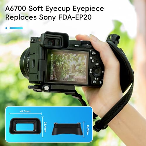 Extended A6700 Eyecup Eyepiece Replaces Sony FDA-EP20 for Sony A6700