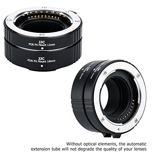JJC X Mount Auto Focus Macro Extension Tube Set for Fujifilm Camera & Lens Fujifilm X Mount (Set)