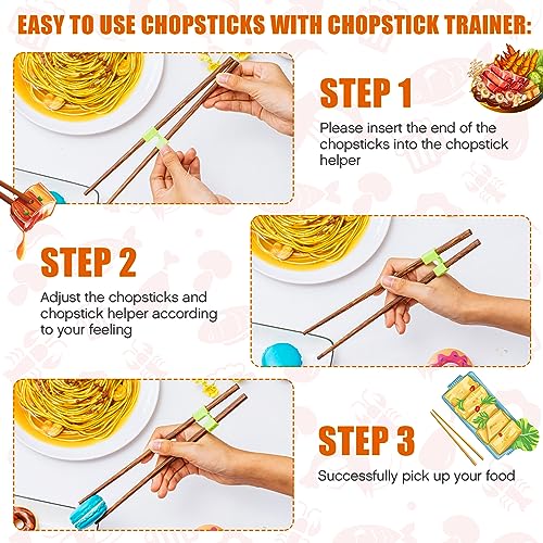 500 Pcs Reusable Chopsticks Helper Training Chopstick for Beginner 500