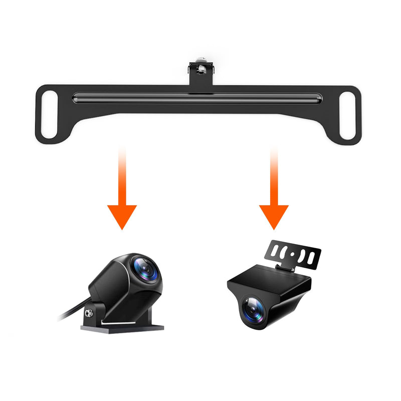 [Australia - AusPower] - WOLFBOX Reverse Rear Camera License Plate Bracket, Car Dash Cam Mirror Camera Kit Rearview Camera Mount, Installation Holder for Backup View Camera(Suitable for G840S/G930/G910/T10) 