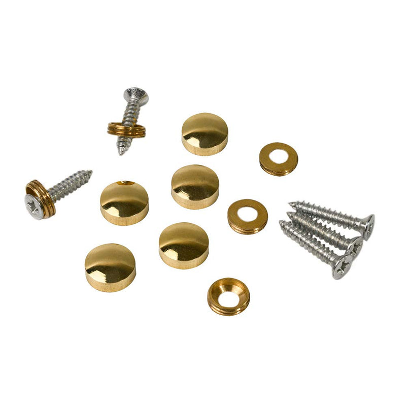 [Australia - AusPower] - 10PCS Decorative Caps Cover Nails 12mm Brass Mirror Screws Sign Holder Advertising Nails Cap Fasteners Hardware Polished Shiny Gold for Mirrors,Tea Tables, Wardrobes, or Glass Furniture shiny golden 