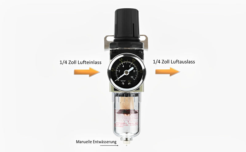 Water separator pressure regulator for compressed air compressor professional.