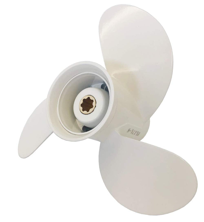Yamaha Propeller for Boat 6hp 8hp F6 F8 / Boat Outboard Propeller 8 1/2x8 1/2-N for Yamaha 2/4-stroke Engine 7 Spline Tooth 6G1-45941-00-EL