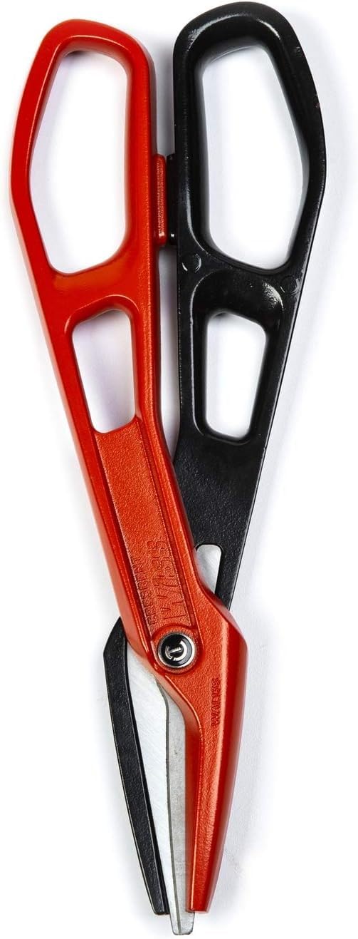Crescent Wiss Lightweight Aluminum Tinner Snips - Durable Metal Cutter Tool with Torque Control & Adjustable Pivot Bolt - WAL13S - 12" One Size