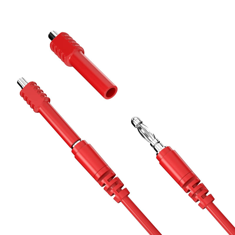 [Australia - AusPower] - Goupchn Magnetic Test Leads Kit 4mm Banana to Banana Plug Test Leads with Magnetic Connectors 5 Colors Flexible Jumper Test Wire Set 