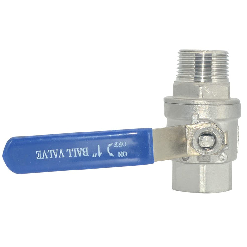 [Australia - AusPower] - Full Port Ball Valve Male x Female S304 Stainless Steel Heavy Duty for Water, Oil, and Gas,1000WOG (1inch) 1inch 