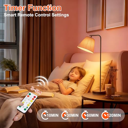 Ketom Remote Control Light Bulb E27 Rechargeable Bulb with Timer | 7 W rechargeable LED lamps, 3 colors and dimmable, touch control, pack of 2 wireless decorative lamp bulbs, emergency light 3 Colors 2 Pieces