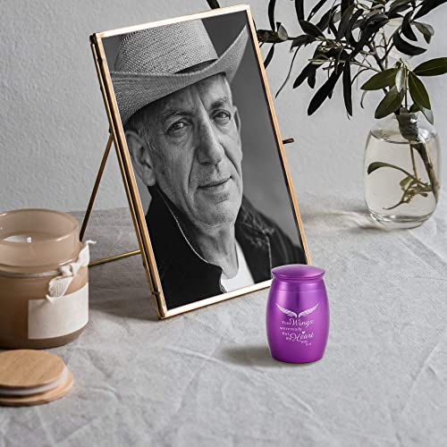 Mini Keepsake Urn for Adult Ashes Female/Mom/Women/Grandma Purple