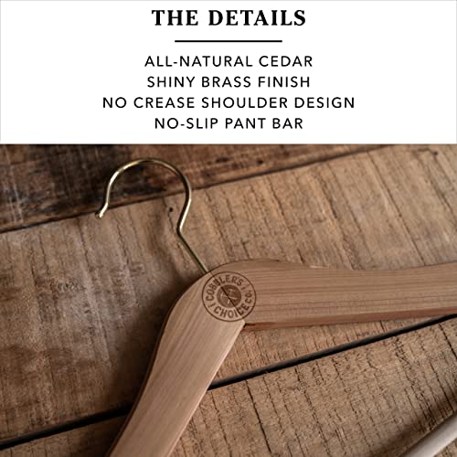 Cobbler's Choice Cedar Hanger (3-Pack), Naturally Absorbs Moisture, Eliminates Unwanted Odor, & More 1