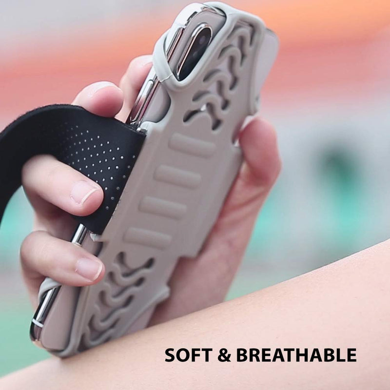 [Australia - AusPower] - 【Bone】 Run Tie Running Armband Phone Holder for Apple iPhone 14 13 12 11 Pro Max Mini XS XR X 8 7 Samsung Galaxy S10 S9 S8 Smartphone, Phone Size 4-6.7" (Black/Arm Size 9.8-15.7") L Arm Size (9.8-15.7 inches) Black 