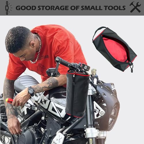 RE ROUGH ENOUGH small tool bag pouch, compact EDC organizer with durable zippered storage compartment
