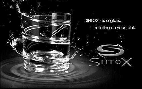 Rotating Glass (Art 002) Spinning Whiskey Glass for Any Occasions - Unique and Old Fashioned Barware Tumbler Crystal Whiskey Glasses, Spin Glasses for Scotch, Bourbon, Cocktail 320ml Art 001