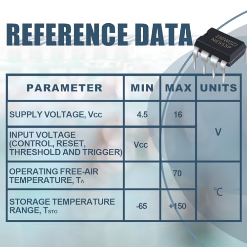 Timer IC NE555P Generator Single Period Time DIP 8 Double Pole Pack of 50