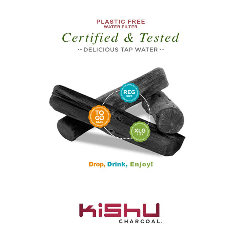 Kishu Charcoal - Activated Charcoal Water Filter for Pitchers 2-pack