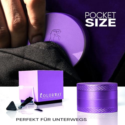 COLORWAY® Aluminium grinder - dark grape