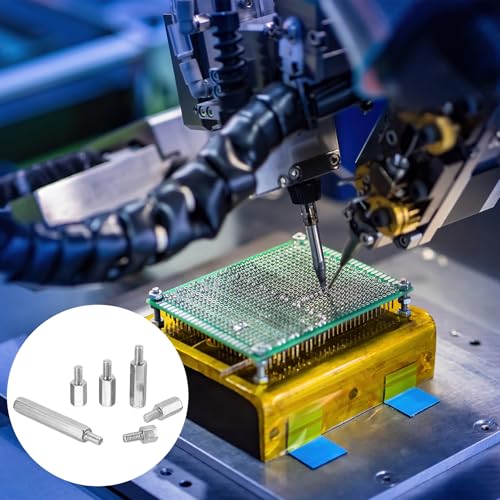 PATIKIL M3x60mm male female hex standoffs, nickel-plated iron PCB spacers for computer cases and FPV drones