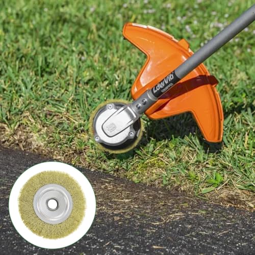 4-Piece Grout Brush Set, Wire Brush for Gloria Multibrush and Weedbrush | Diameter 10 cm, garden weed brush accessories for floor cleaning, moss, dirt and weeds in joints