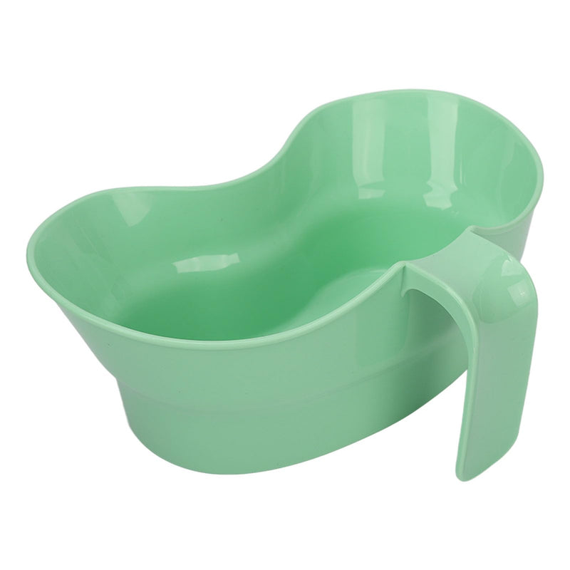 [Australia - AusPower] - 300ml Oral Care Basin Cup with Hanging Handle Design Inward Curved Vomit Bowl Tooth Brushing Tray for Elderly Bedridden 