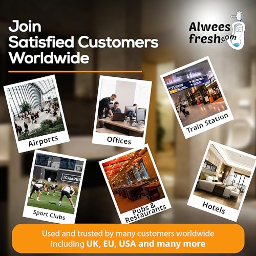 Alwees Fresh Urinal Mats Scented 10 Pieces - Anti-Splash Urinal Screens, Odour Neutraliser & Deodoriser Pads, Long Lasting Urinal Blocks, Fits Most Commercial & Home Urinals - Mango Mango - 10 pieces