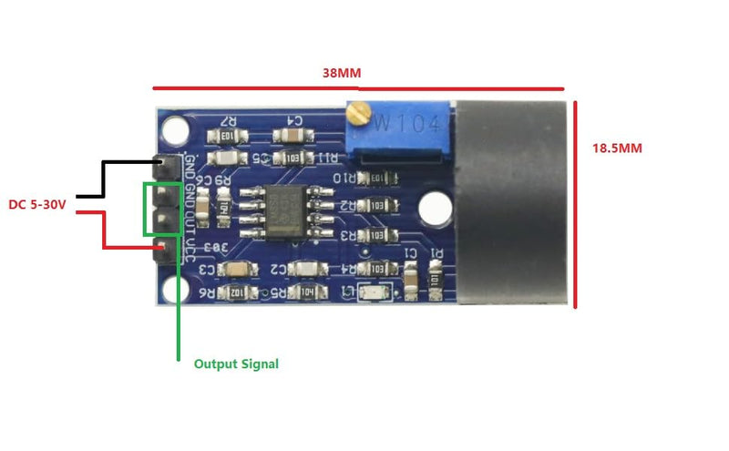 [Australia - AusPower] - 2PCS ZMCT103C 5A AC Current Sensor Range Single Phase AC Active Output with OP Amp Onboard Precision Micro Current Transformer Module Current Sensor 