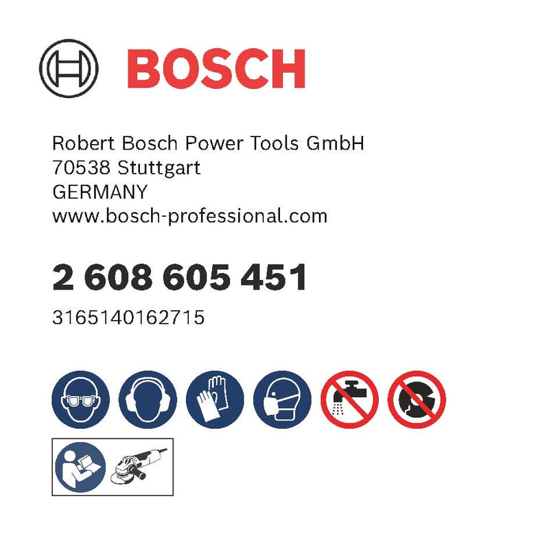 [Australia - AusPower] - Bosch 1 x PRO Metal X571 Flap Sanding Disc, Angled Design, Fibre, for Small Angle Grinders (for Steel, Stainless Steel, Diameter 115 mm, Grit 60, Professional Accessories, Small Angle Grinder) Ø 115 mm 