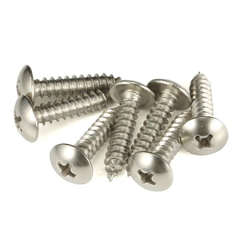[Australia - AusPower] - #10 x 1-1/2" Truss Head Self Tapping Wood Screws Sheet Metal Screws, 304 Stainless Steel 18-8, 100 PCS #10 x 1-1/2" 