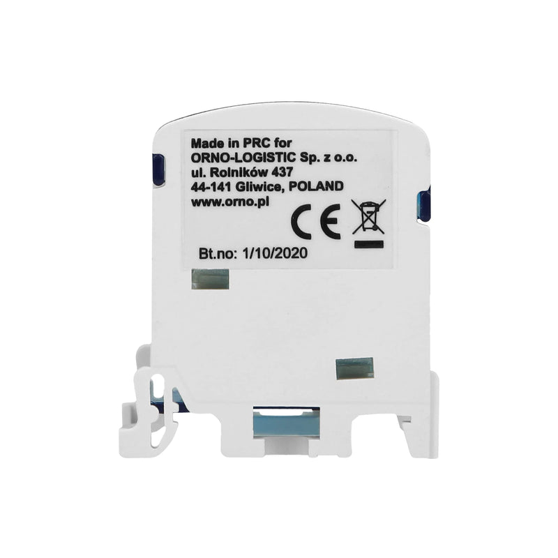 Orno Distributor Block with 2 Row 7 Pin Splitter 7 fils White