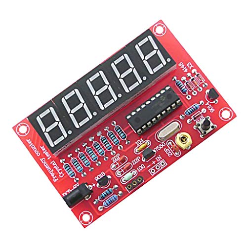 ARCELI Online DIY Digital LED 1Hz-50MHz Quartz Oscillator Frequency Counter Meter Tester Kit Tool