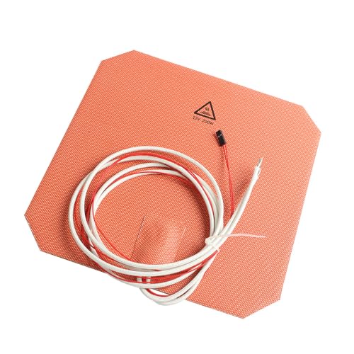 Sarini 3D Printer Accessory 12V 200W Silicone Heated Pad 220x220mm Heater Bed Mat Built-in NTC100K Thermistor For Anycubic Mega