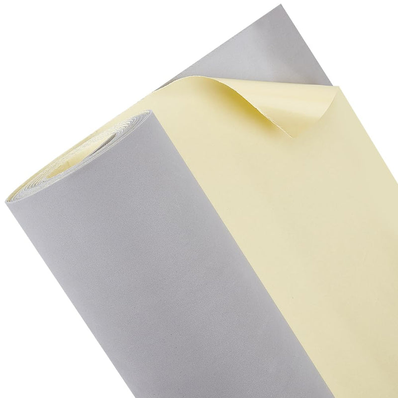 BENECREAT 118.1x11.8inch Self-Adhesive EVA Foam Roll, 2mm Thick Adhesive Craft Foam for Furniture Protection Crevice Filling DIY Craft (Gray) Gray