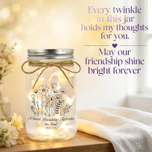 christian gifts for women, Mason Jar Night Lights Religious Gifts