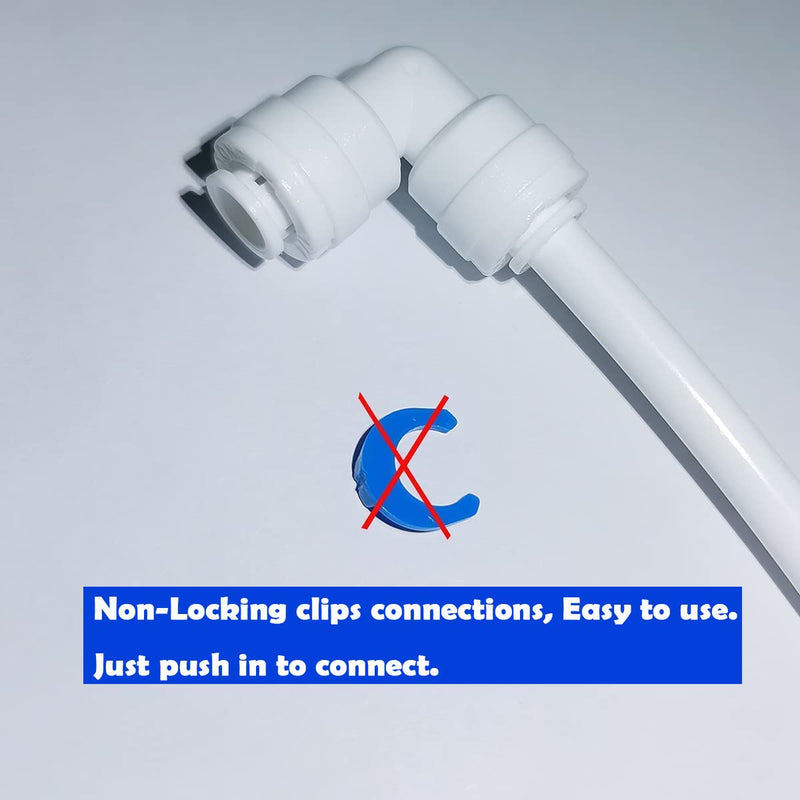 [Australia - AusPower] - MALIDA Quick Connector Male Adapter Elbow and Straight Combination, 1/2 Inch NPT Thread x 1/4 Inch Tube OD Push to Connect Fittings, for Water Filter purification systems.(pack of 10) 1/2"NPT x 1/4"OD 