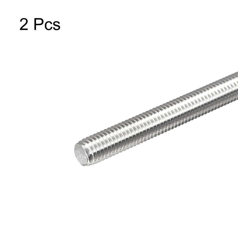 MECCANIXITY Fully Threaded Rod M10 x 450mm 1.5mm Thread Pitch 304 Stainless Steel Right Hand Threaded Rods Bar Studs 2 Pack