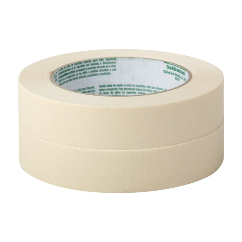 Duck Brand General Purpose Masking Tape - Beige, 0.94 in. x 60 yd., 2-Pack (241577) 0.94 in. x 60 yd.