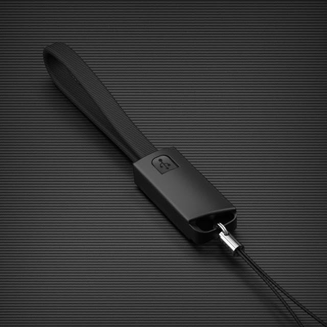 [Australia - AusPower] - BoxWave Cable Compatible with Bumpboxx Retro Pager - USB Type-C Keychain Charger, Key Ring USB Type-C to Type-A 8 in USB Cable - Jet Black 