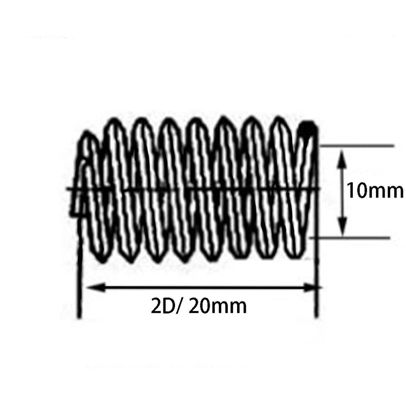 [Australia - AusPower] - M10 x 1.5mm x 2D Helicoil Wire Inner Thread Inserts, Coiled Wire Helical Screws, 304 Stainless Steel, Metric, 40Pcs M10 x 1.5mm x 2D 