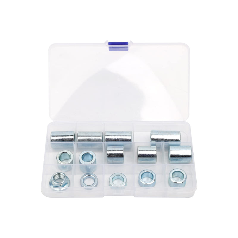 [Australia - AusPower] - MInho 13Pcs M12 Industrial Steel Spacer Sleeve Bushings Fit for 12mm classic axle 