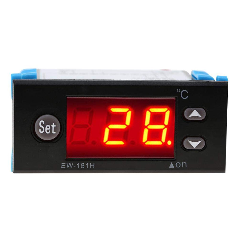 [Australia - AusPower] - Digital Temperature Controller Thermostat EW-181H Temperature Control Meter for Refrigeration and Heating Equipment 10A 3×1.4×3 in -45℃~80℃ 