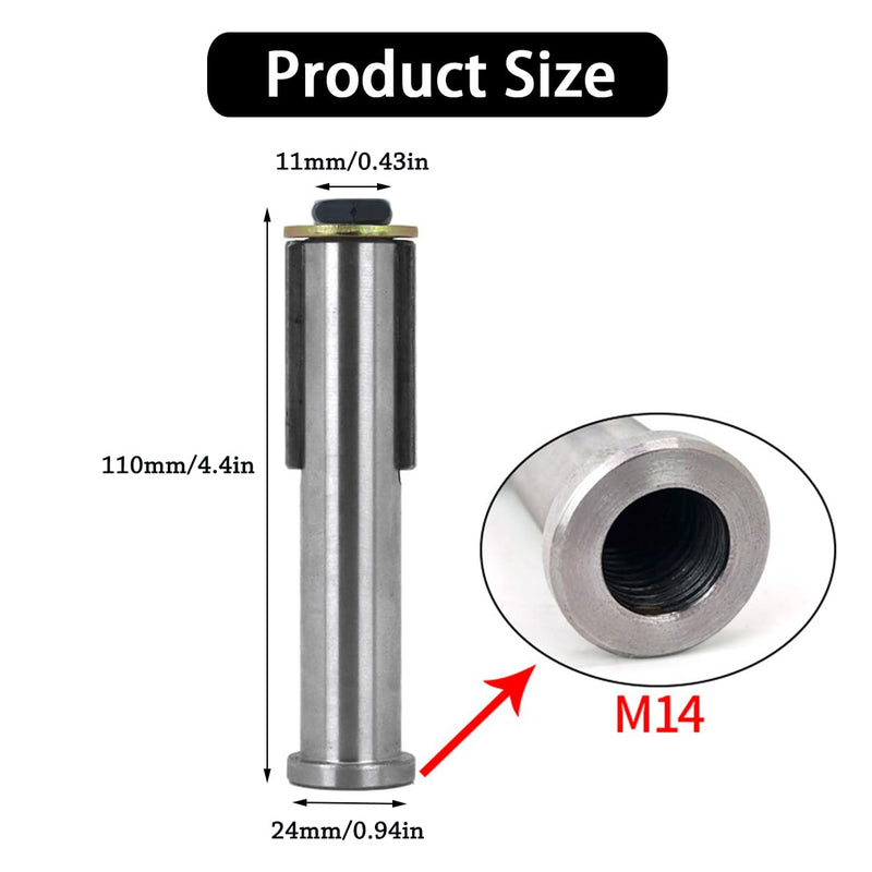 [Australia - AusPower] - M14 Thread Satin Roller, Versatile Satin Roller, M14 Thread, Robust and Durable, Easy to Disassemble, Satin Roller, Mandrel Adapter, Grinding Attachment for Angle Grinder, Roller Grinding Machine 