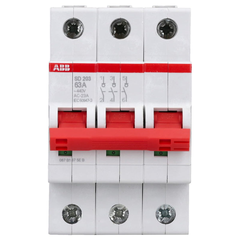 [Australia - AusPower] - ABB SD203/63 Switch Disconnect Switch 3P, 63A 4016779904230 