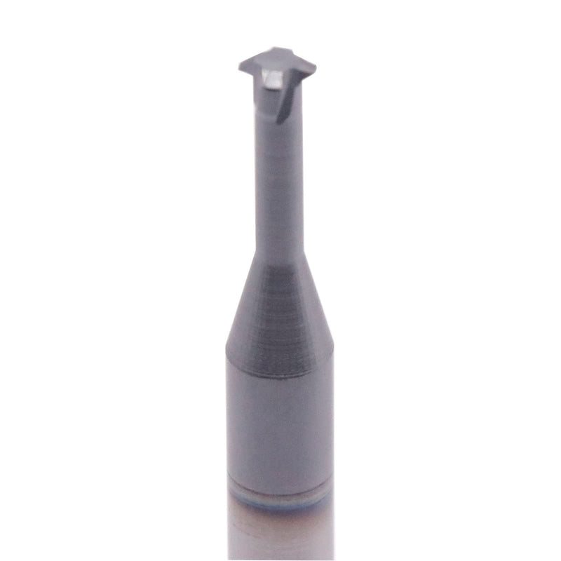 [Australia - AusPower] - 1/4" 20-56 TPI Single Pitch Solid Carbide Thread end Mill - AlTiN Coated, 4 Flute- .180" Cutting Diameter, Necked to Thread .500 Deep, 1/4" Shank Diameter, 2-1/2" Overall Length 