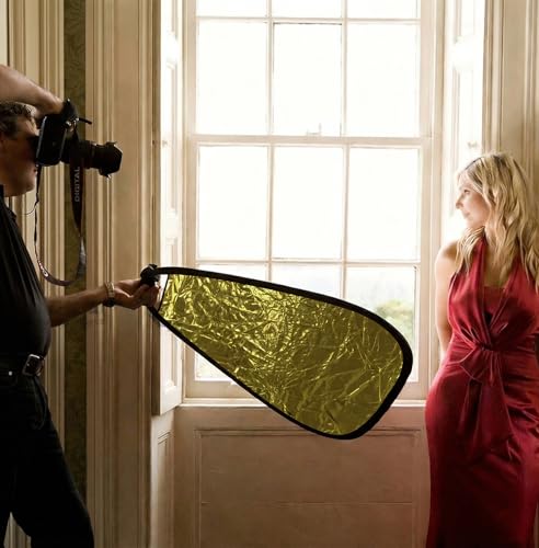 5 in 1 Triangle Reflector Photography with Handle (32in/80cm) 32in/80cm