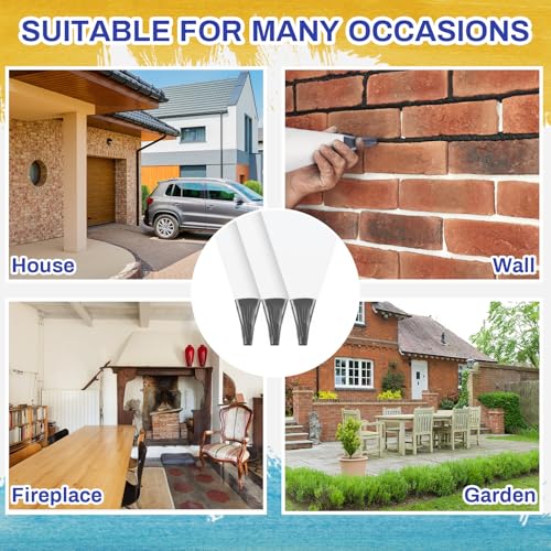 Gueevin grey masonry mortar grout bag for tile, 13 x 24 inch, 6-piece set