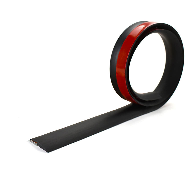 10Ft Floor Transition Strip, Self Adhesive Carpet Edging Trim Strip, Threshold Strips for Threshold Height Less Than 5 mm (Black) Black