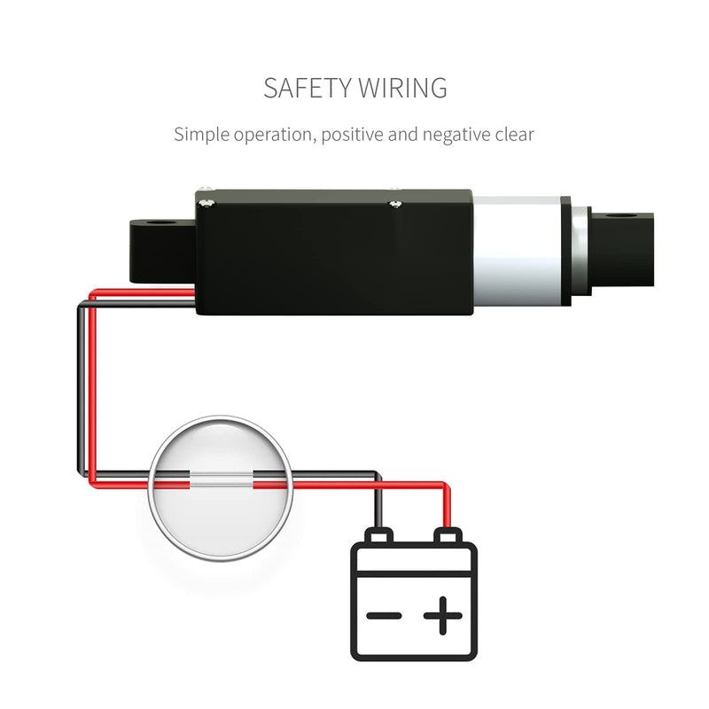 [Australia - AusPower] - Stroke 75mm 40N IP54 Stroke 2.95" Force 8.81 lbs High-Speed 0.6"/sec linear actuator 12v linear motion actuators linear servo for Fan Blades Cabinets Home Automation…with Mounting Brackets 2.95inch 8.81lb 
