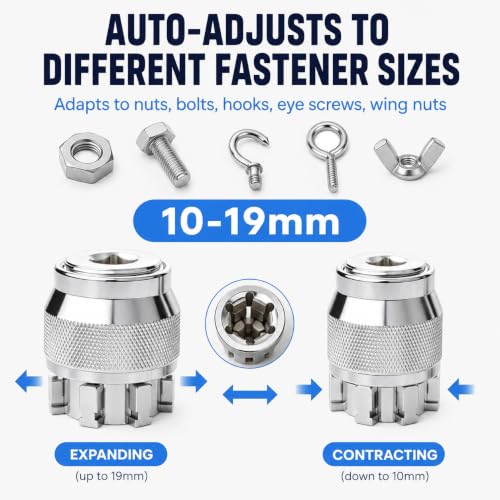 GENERIC universal socket wrench tool with adjustable socket adapter handle
