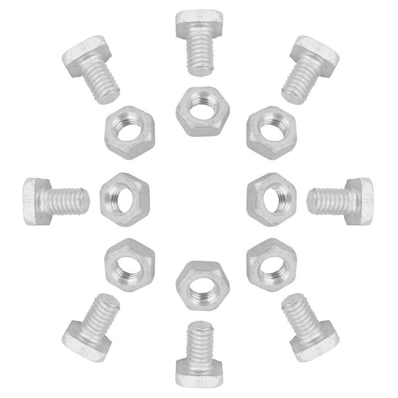 [Australia - AusPower] - TOPINCN Greenhouse Repair Kit Hardware Set - 50pcs Aluminum Nut + 50pcs Bolt - Silver 